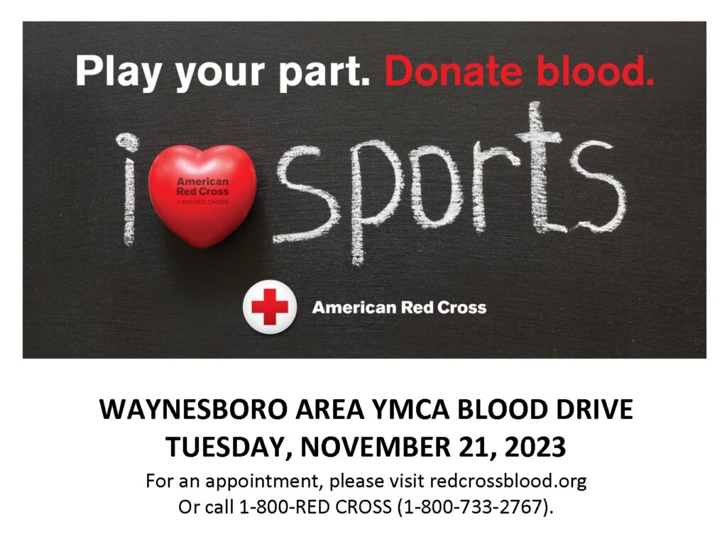 Blood Drive with the American Red Cross Waynesboro YMCA
